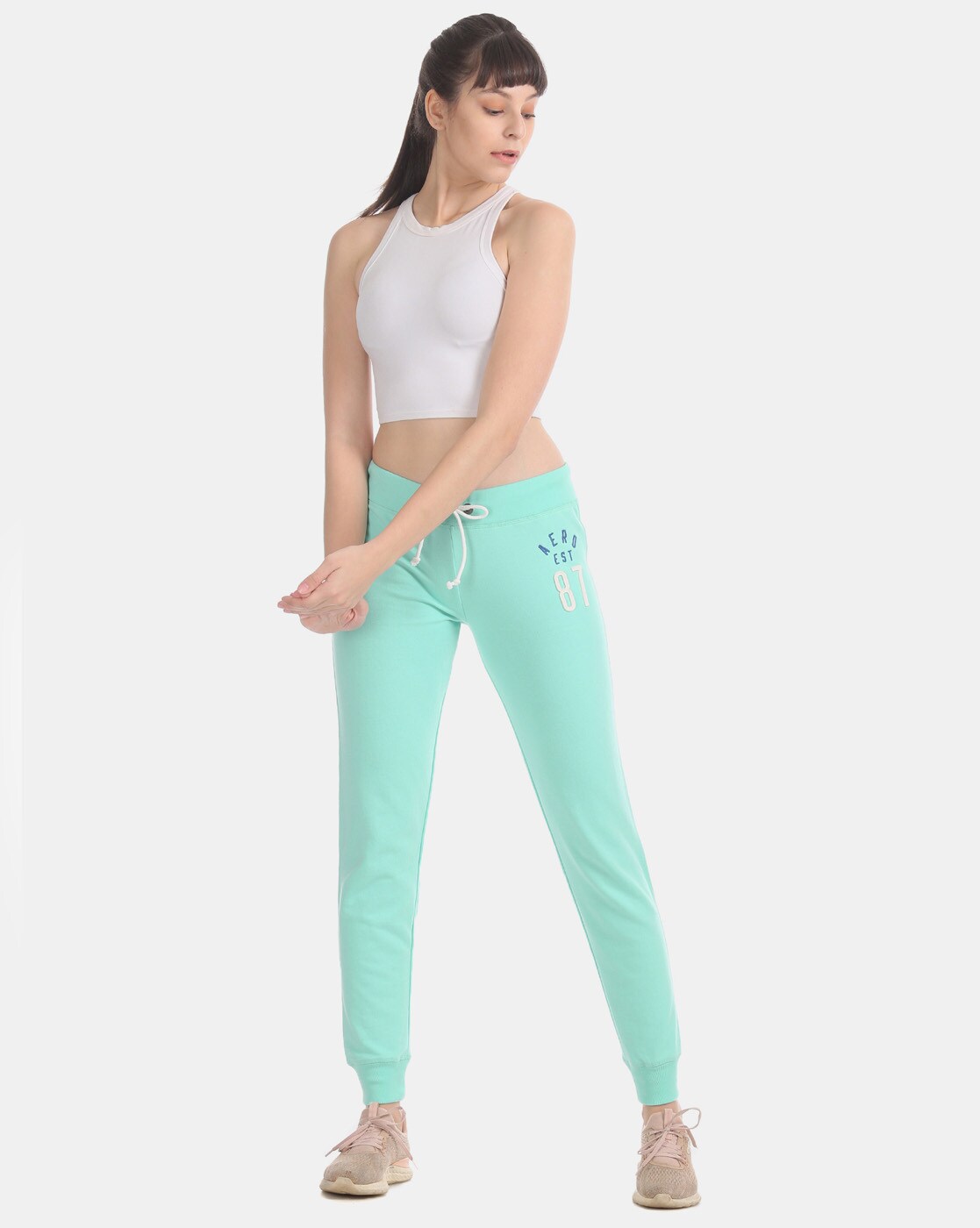 Low-Rise Joggers with Applique