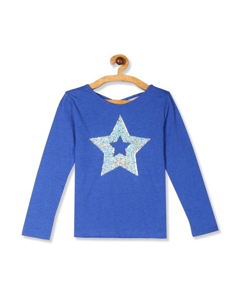 The Childrens Place Sequined Crossback Top