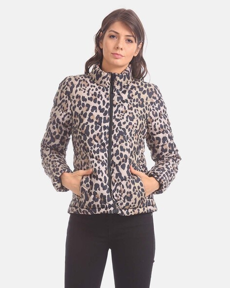 gap leopard jacket