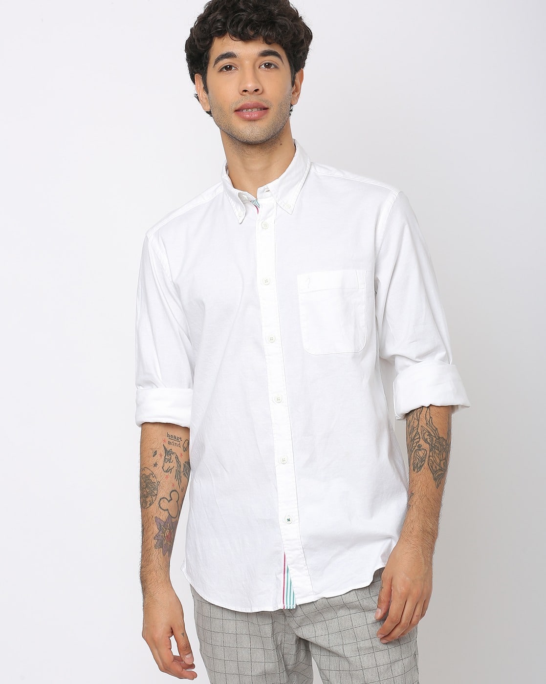 Indian terrain slim fit shirts Clearance