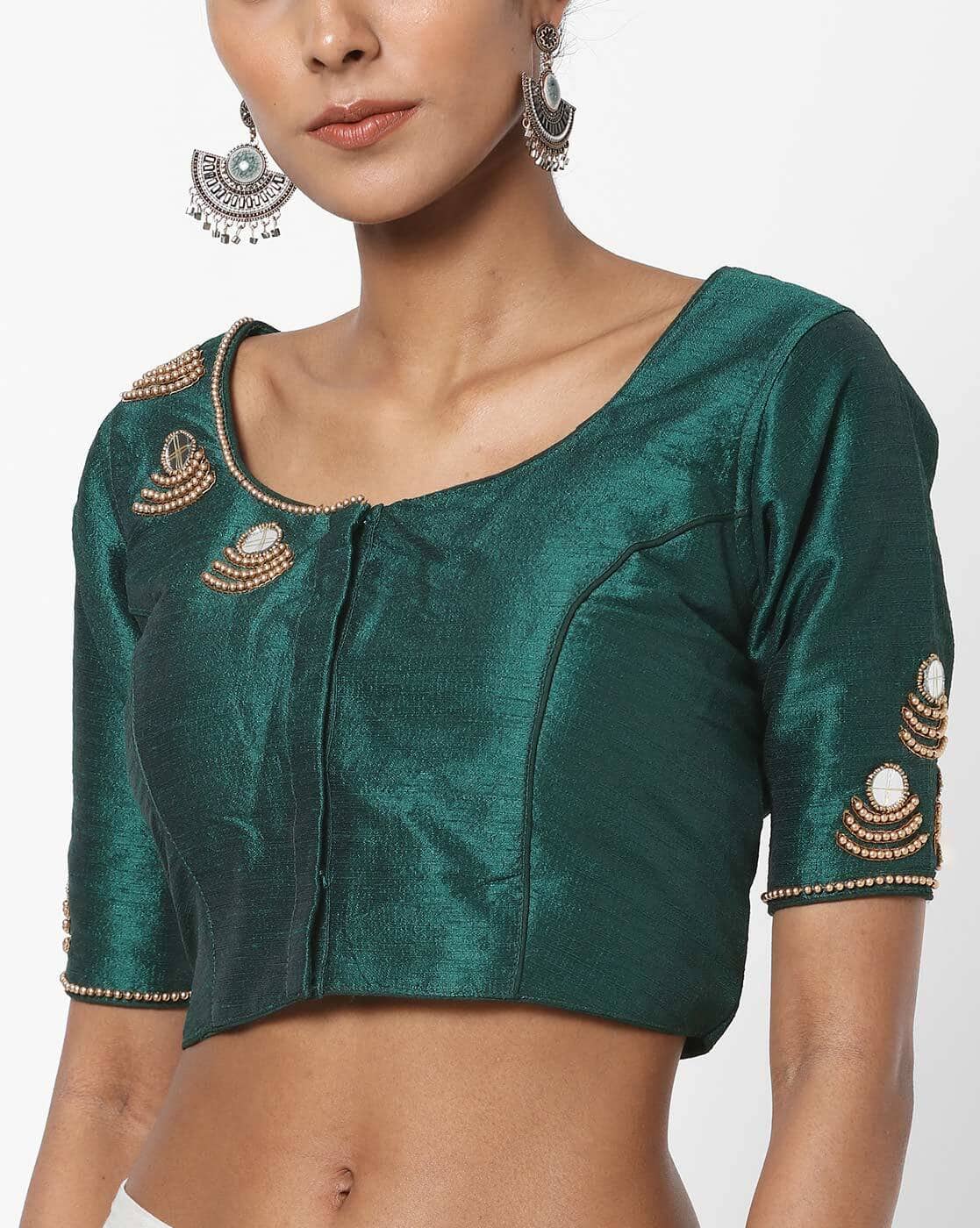 Buy Green Blouses for Women by Amori Online | Ajio.com