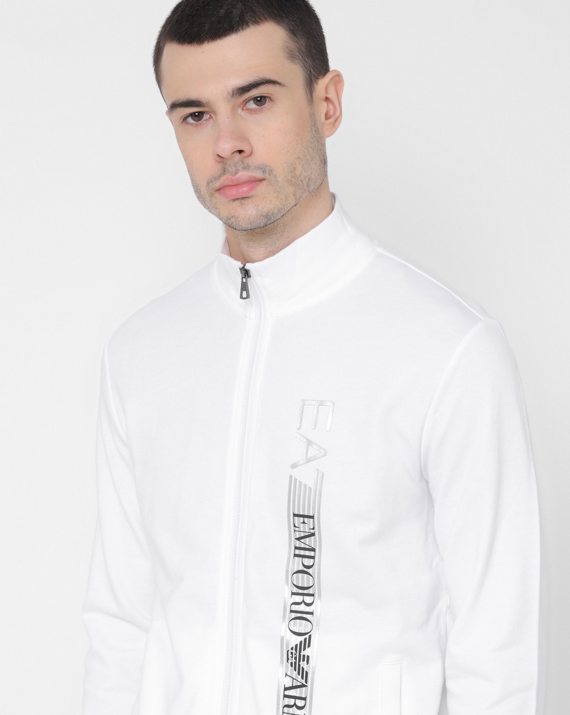 Armani white outlet coat