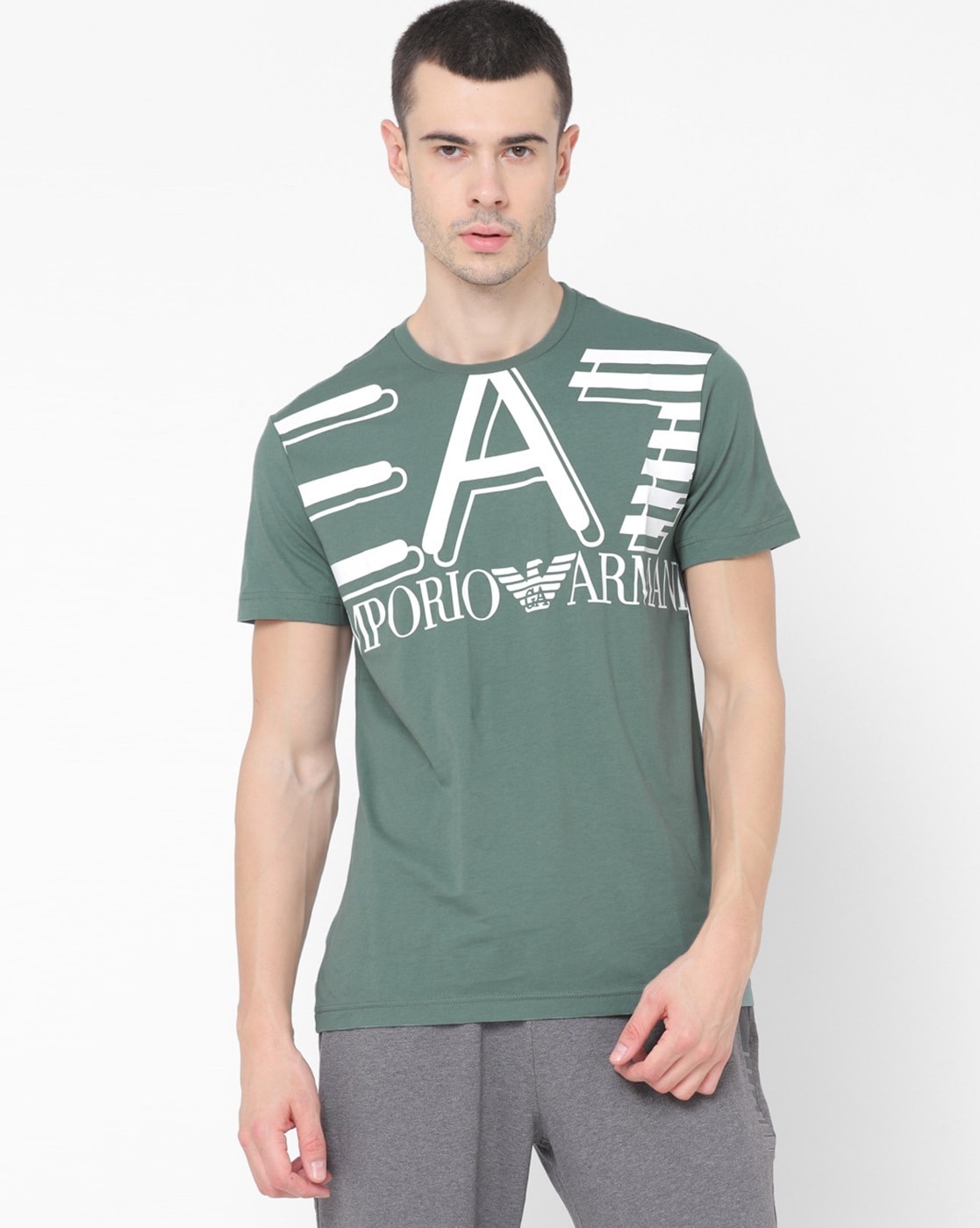 emporio armani green t shirt