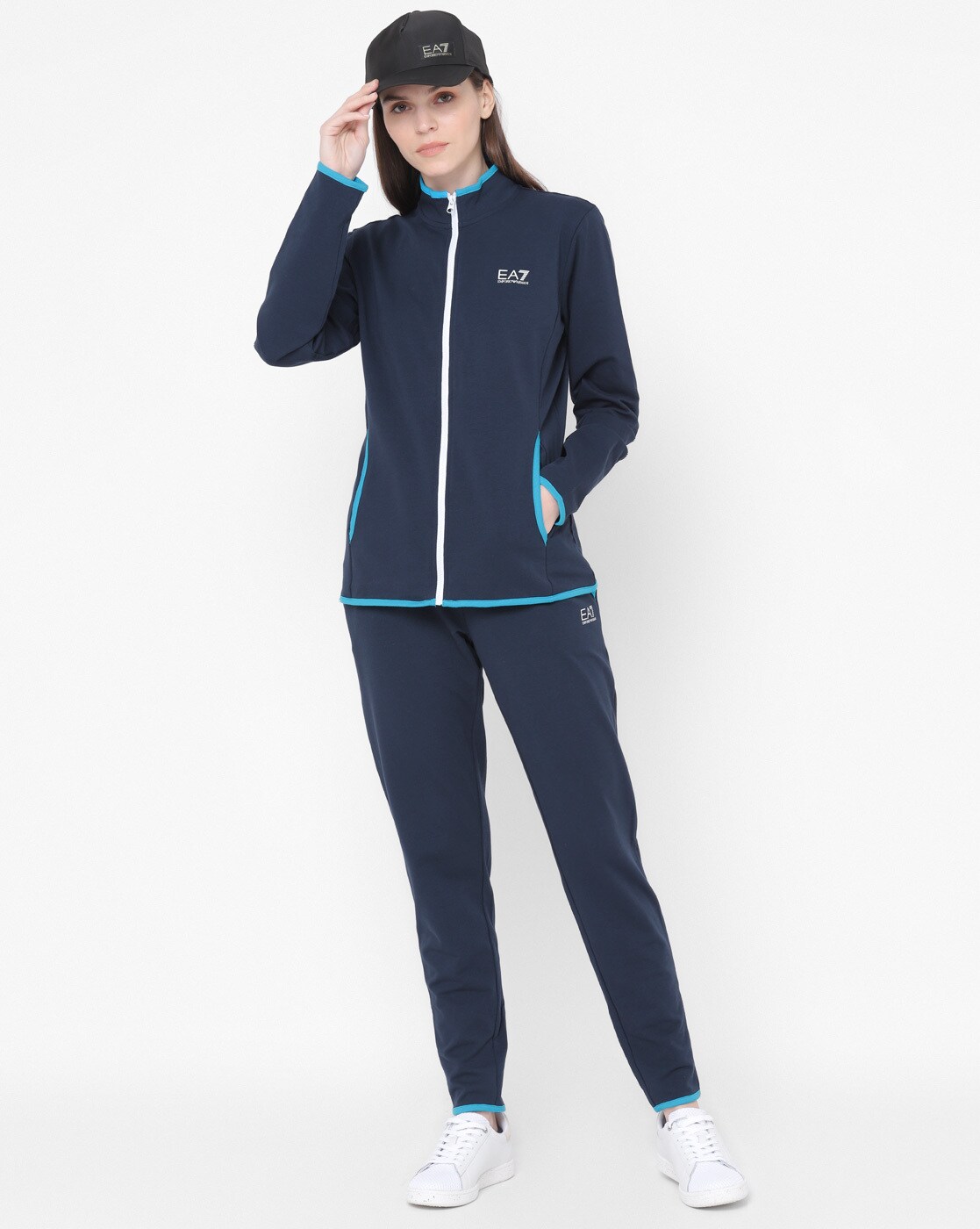 mens navy armani tracksuit