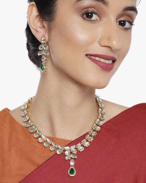 Ajio on sale kundan jewellery