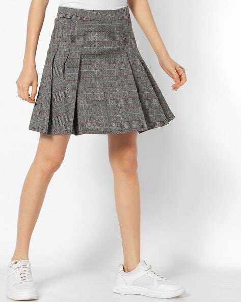 Trend Arrest Grey Pleated Skirt | SK602602 | Cilory.com