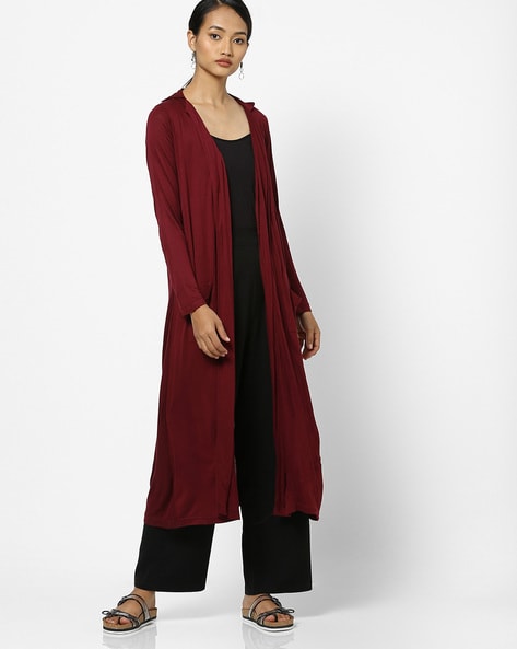 Dark red shrug hotsell