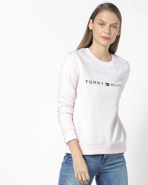 tommy hilfiger women's grey sweatshirt