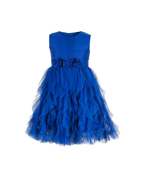 royal blue balloon gown