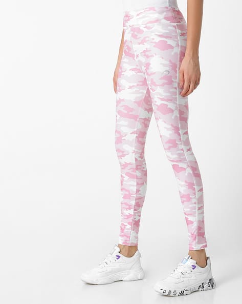 Camouflage Print High-Waist Leggings