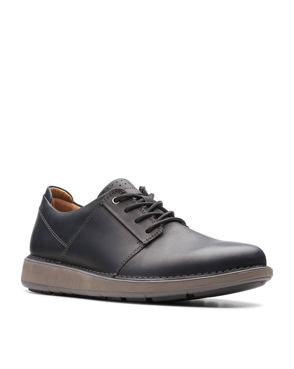 clarks black casual shoes