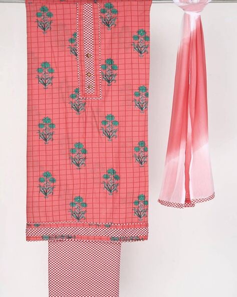 Printed 3-piece Dress Material Price in India