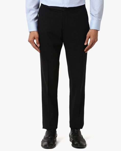 Armani Collezioni Mens Black Wool Pleated Straight Leg Dress Pants Siz -  Shop Linda's Stuff