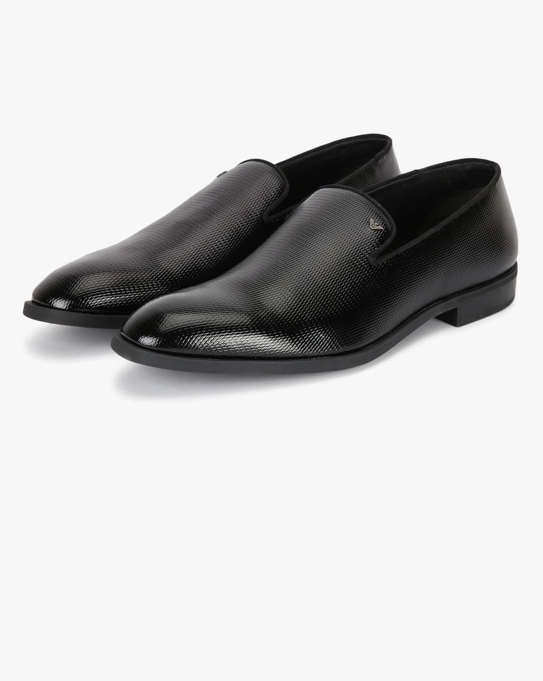 Armani black on sale formal shoes