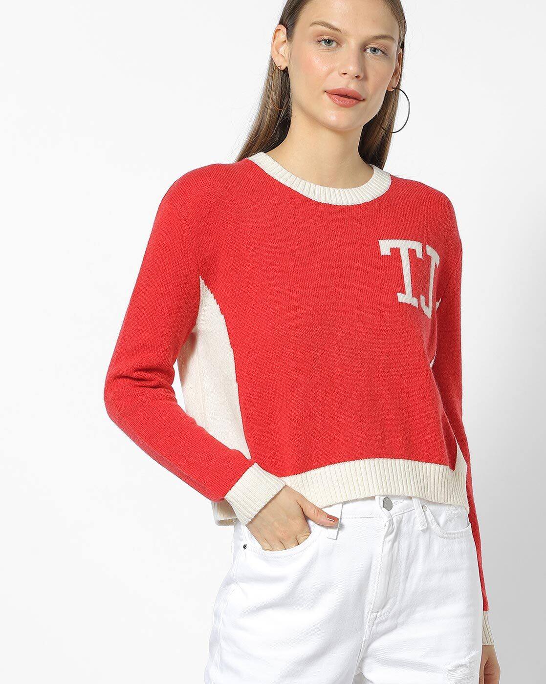 cropped tommy hilfiger sweater