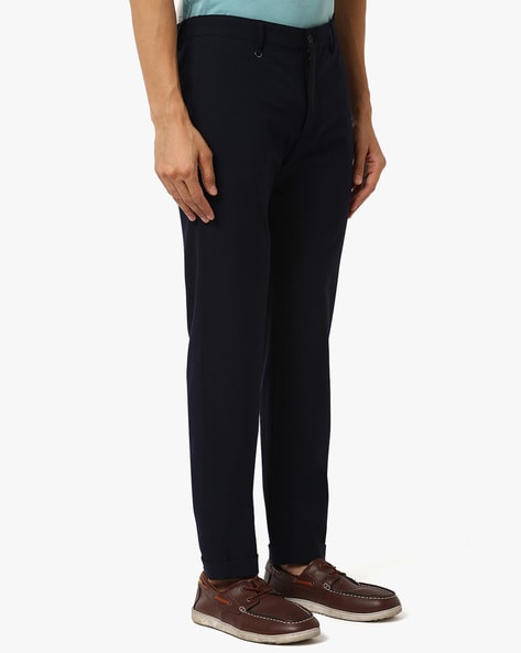 Slim Fit Flat Front Chinos