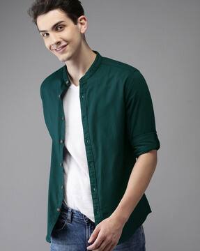 slim fit collared shirts