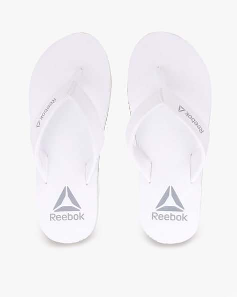 reebok slippers white
