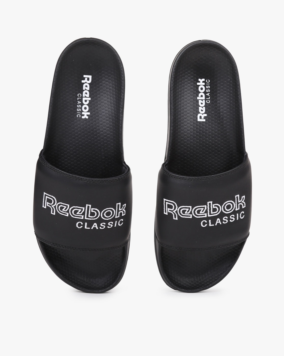 Reebok classic best sale slides black