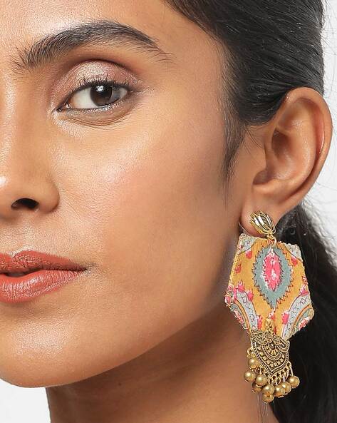 Anokhi Ada Metal Drop Earrings for Girls and Women (Golden)-AA-04 –  Anokhiada.com