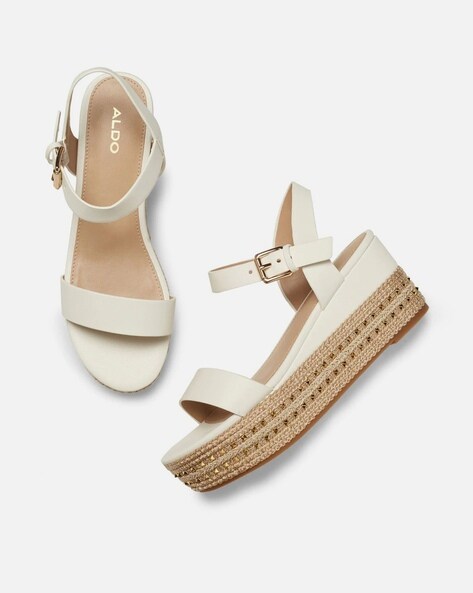 aldo white wedges