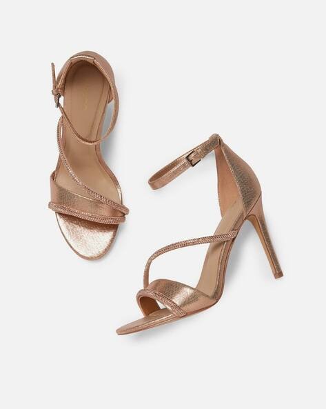 aldo gold heeled sandals