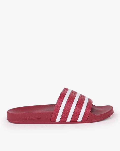 adidas red slippers