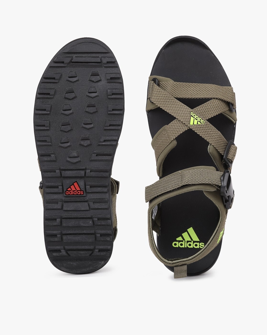 adidas olive green sandals