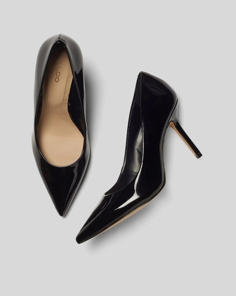 aldo black pointed heels