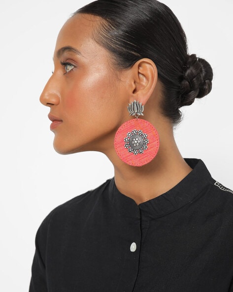 Circle Drop Earrings in Heavy Metal – Closet Rehab