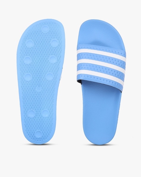 Adidas baby 2024 blue slides