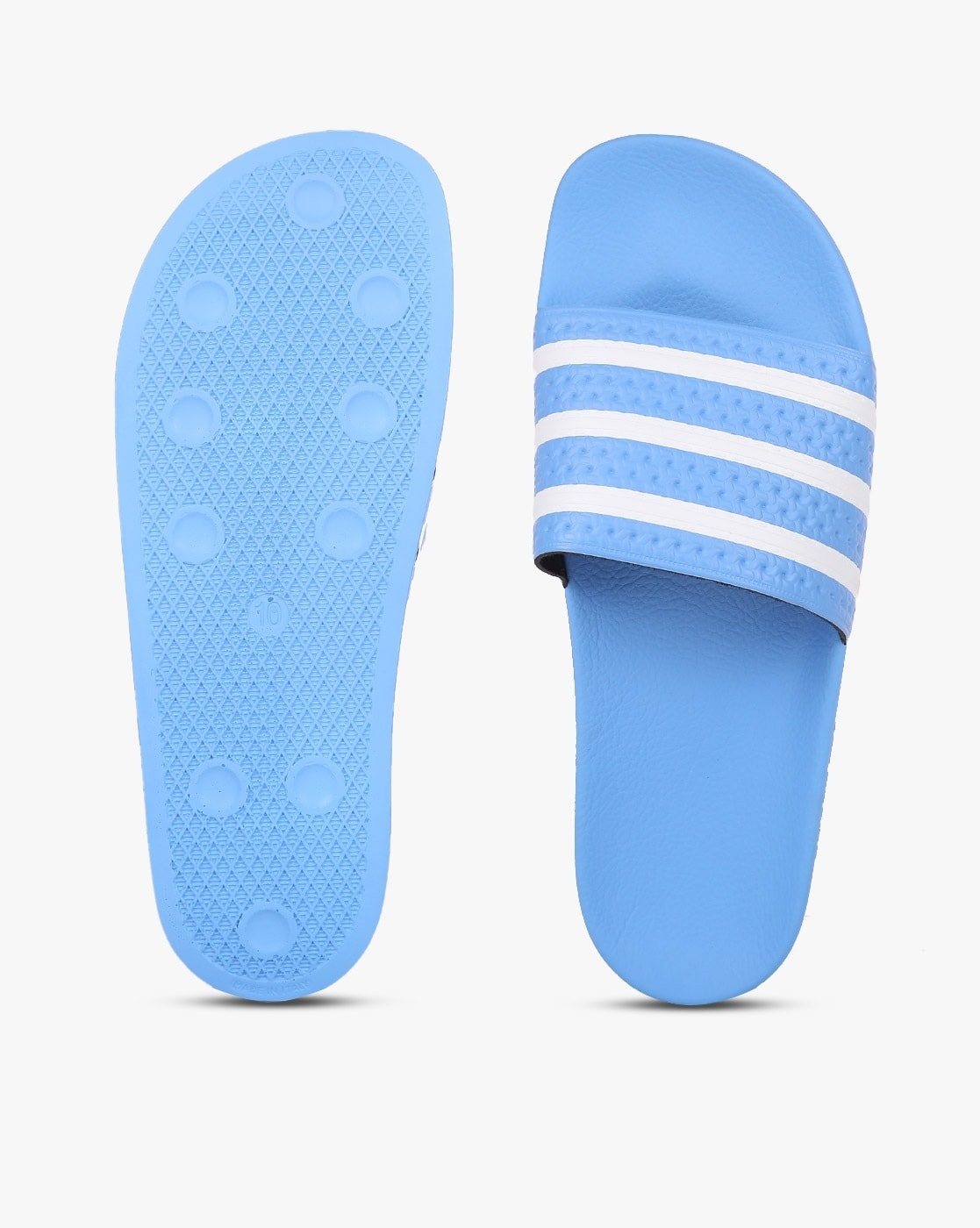 Baby blue hotsell adidas slides