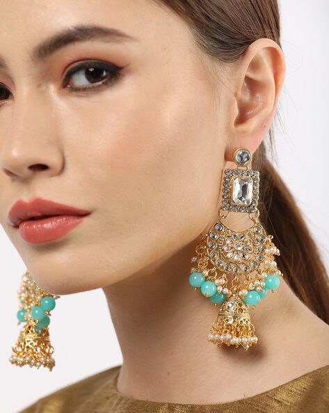 Buy Zaveri Pearls Combo of 2 Gold Tone Padmavati Inspired Dangle Earring  For Women-ZPFK7934 at Amazon.in