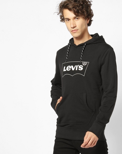 levi black hoodie