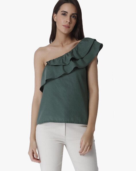mel Skøn Aja Buy Green Tops for Women by Vero Moda Online | Ajio.com