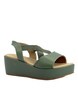 Buy Green Heeled Sandals for Women by WAVE WALK Online