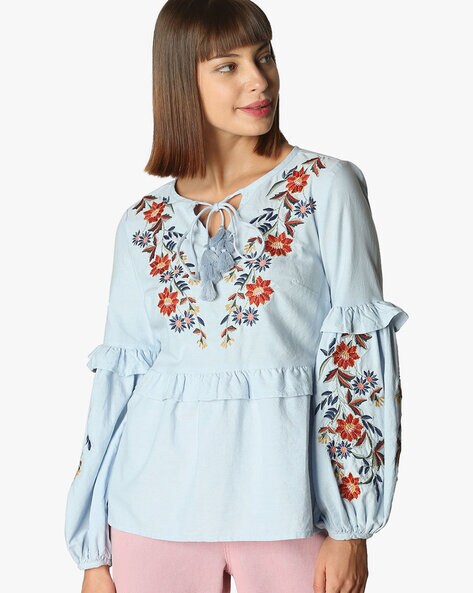 Buy Blue Tops for Women by Vero Moda Online