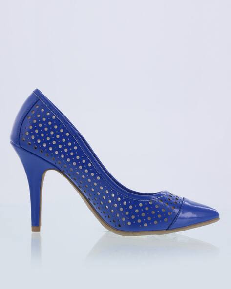 christian siriano blue heels