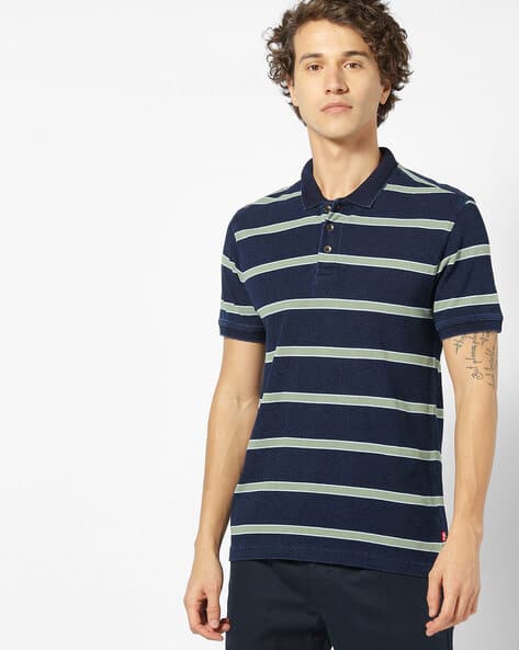 levi's blue polo t shirt