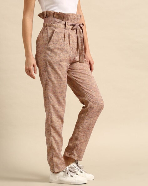 Trend Alaçatı Stili Women's Beige High Waist Carrot Pants ALC-X11148 -  Trendyol