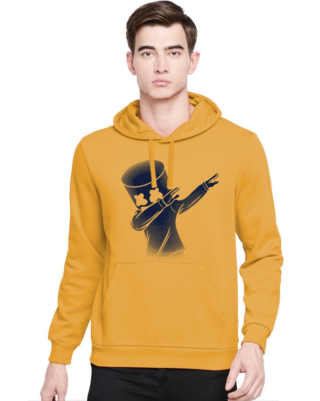 marshmello hoodie yellow