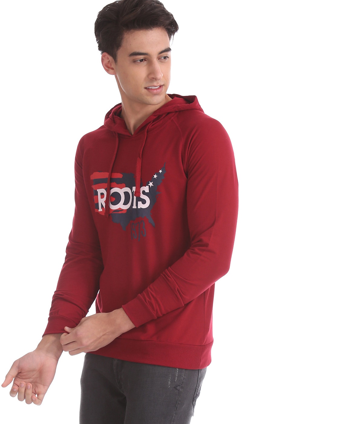 roots men hoodie