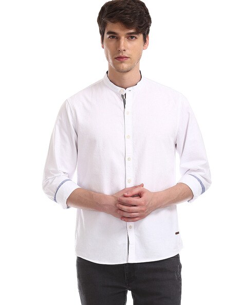 Mens White shirt - Buy White shirt in India, White Collar shirt