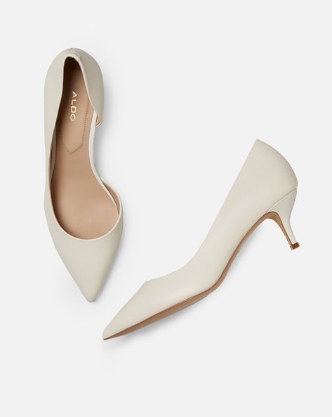 aldo white heels