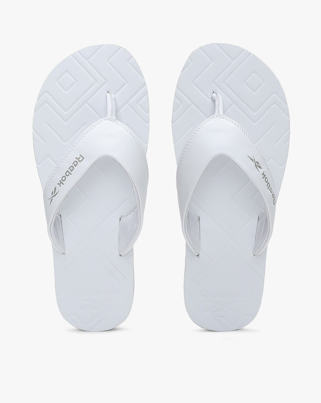 reebok white slippers