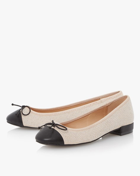 Hascha Patent Leather Studded Ballerinas