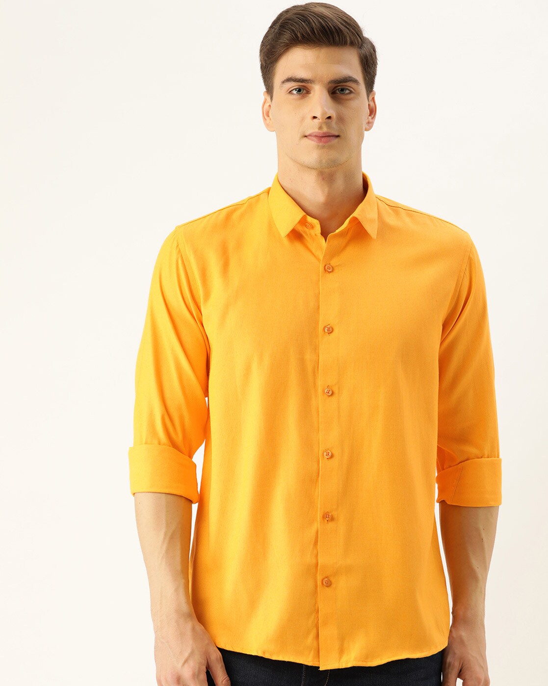 bright yellow shirt mens