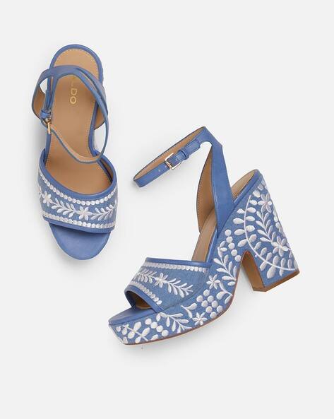 aldo light blue heels