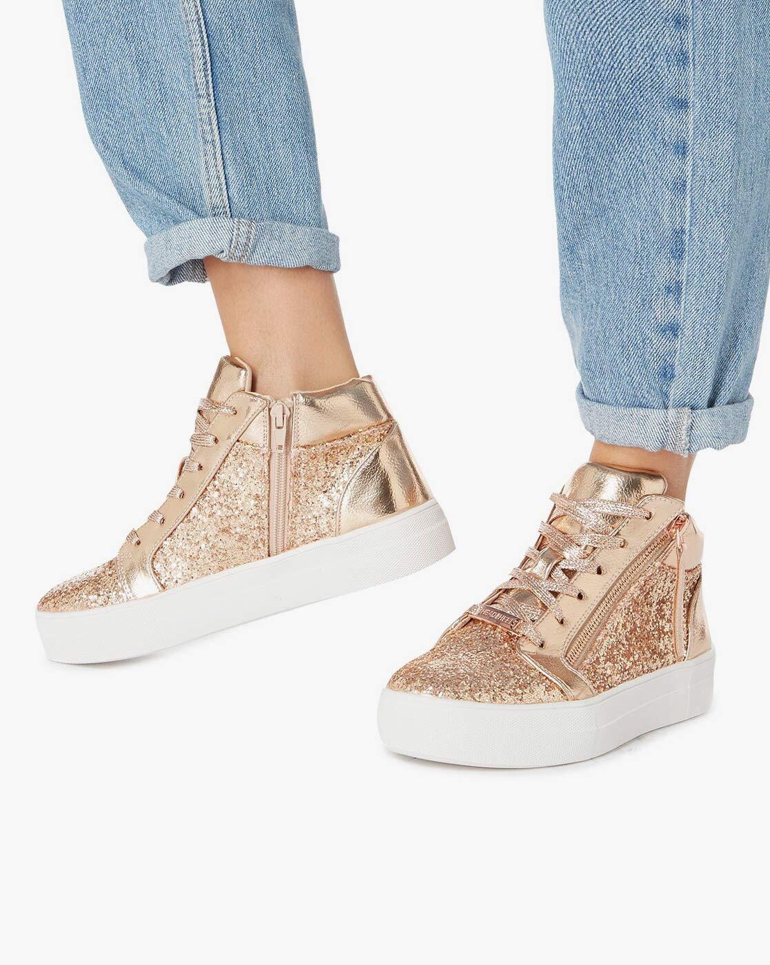 rose gold casual shoes