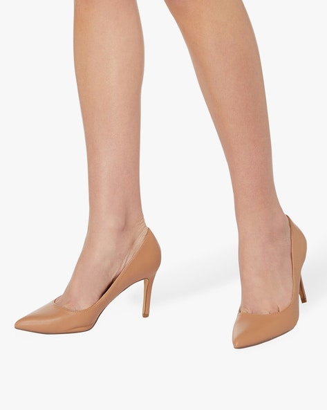 Buy Nude Heeled Shoes for Women by Dune 